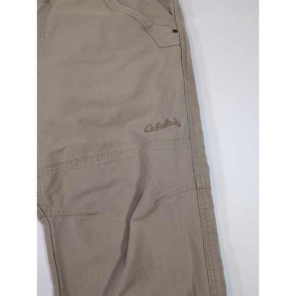Cabela's 9-Pocket Cargo Hiking Pants Men's Size 36x30” Straight Leg Khaki Brown - Picture 2 of 11